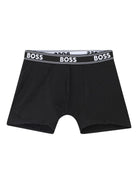 Set di cinque boxer Boss Kids multicolore con stampa logo sull'elastico J52664 09B BOSS KIDS 