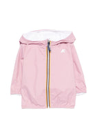 Giacca per neonata K Way Kids rosa con cappuccio e zip K2123IW C56 K-WAY KIDS 