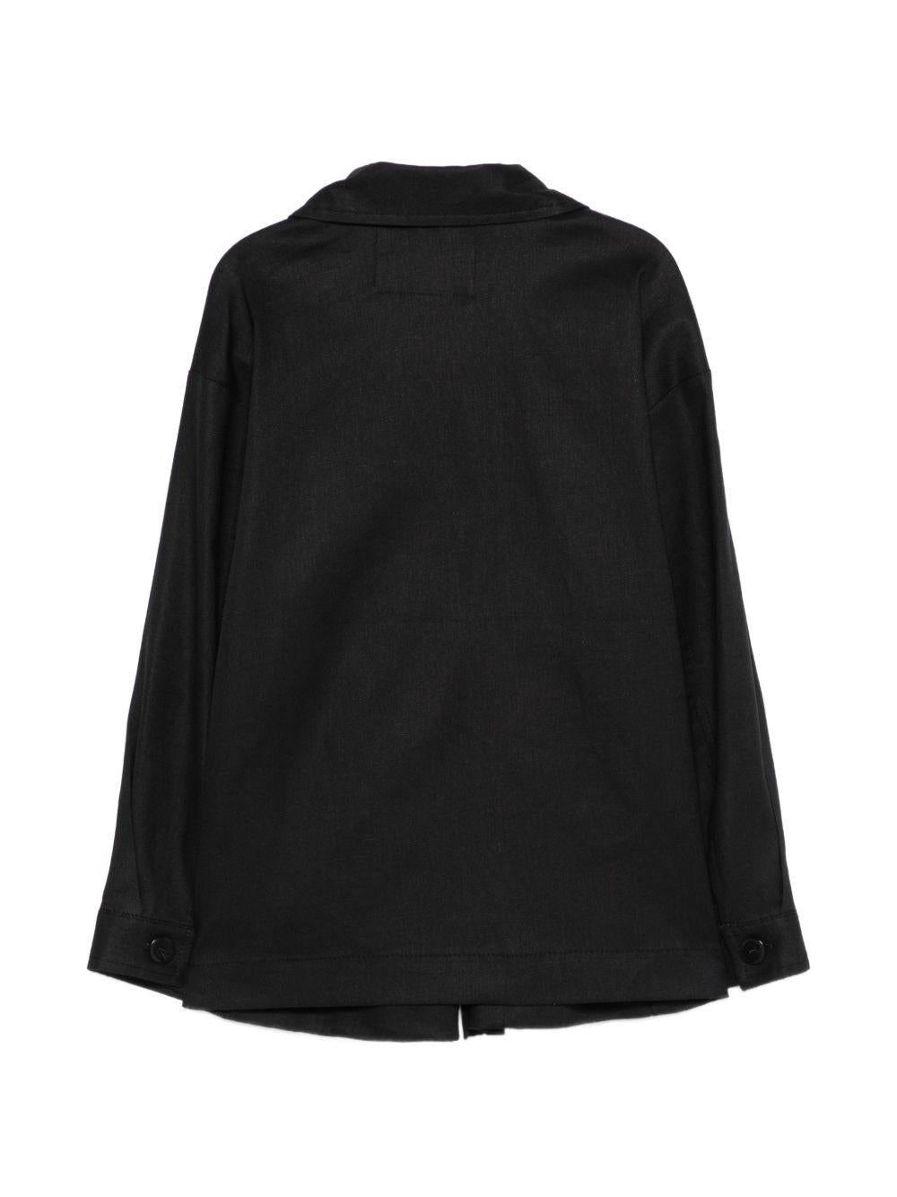 Camicia per bambino Paolo Pecora Kids nero con tasca PP4186 NERO PAOLO PECORA KIDS 