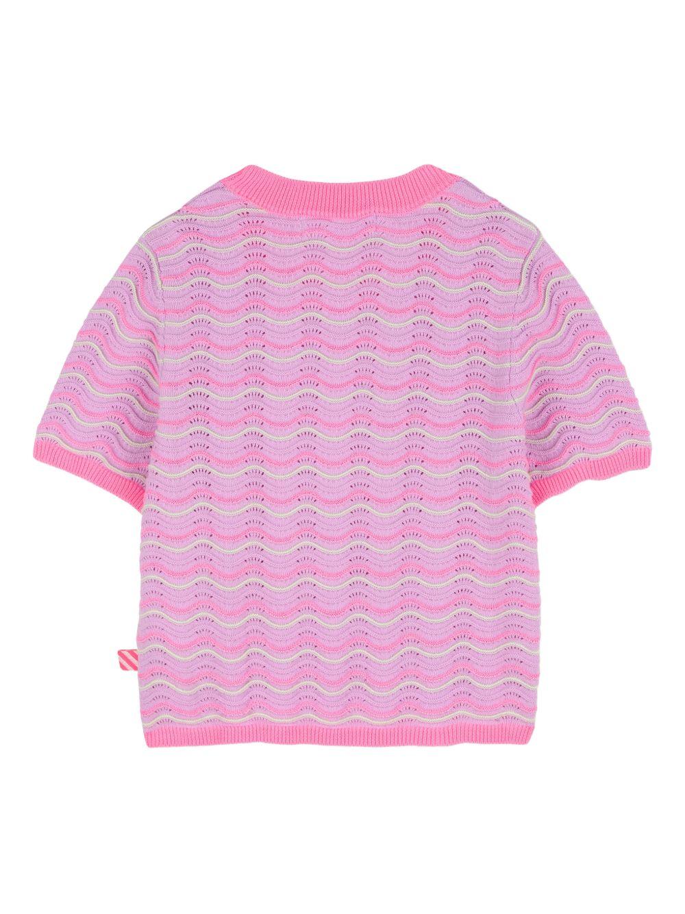 T-shirt per bambina Billieblush rosa a fantasia U21944 929 BILLIEBLUSH KIDS 