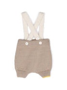 Shorts per neonati Gensami Kids beige Alpachino con intarsio PT02BALP TA GENSAMI 