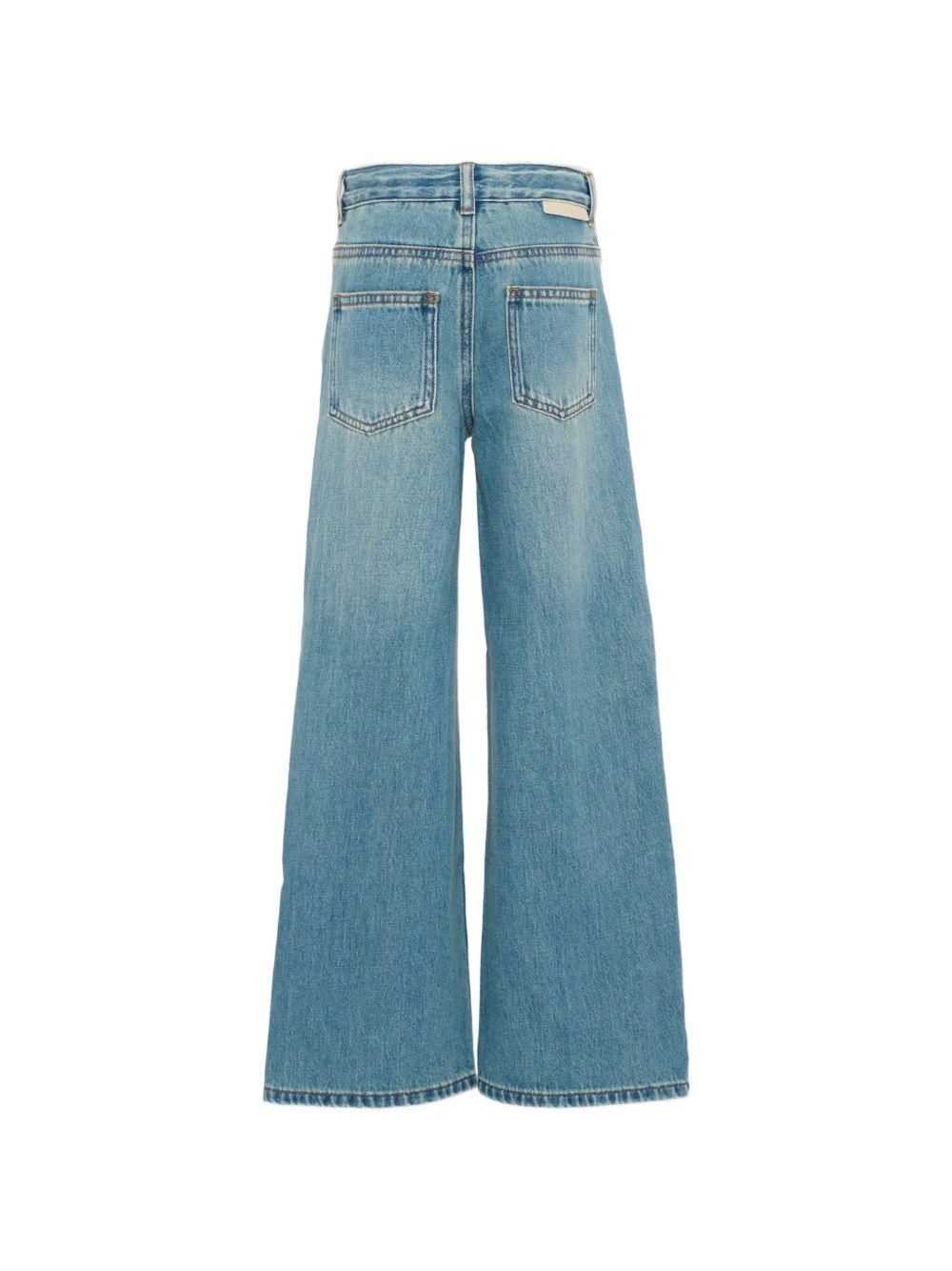 Jeans per bambina Stella McCartney Kids in denim con aperture laterali TY6C80 Z0746 665 STELLA McCARTNEY KIDS 