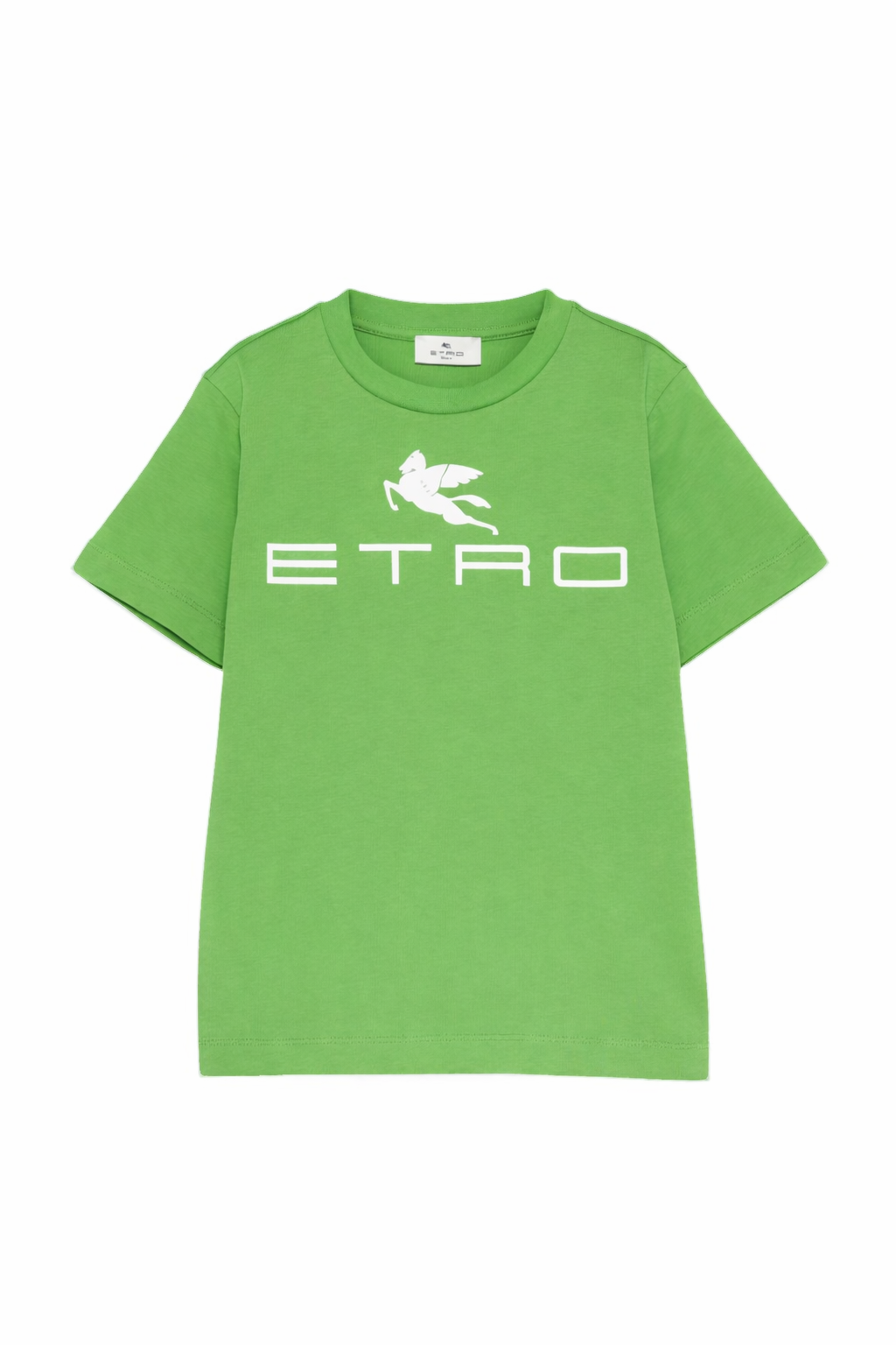 T-shirt per bambino Etro Kids verde con stampa logo GY8Q11 Z3672 773 ETRO KIDS 
