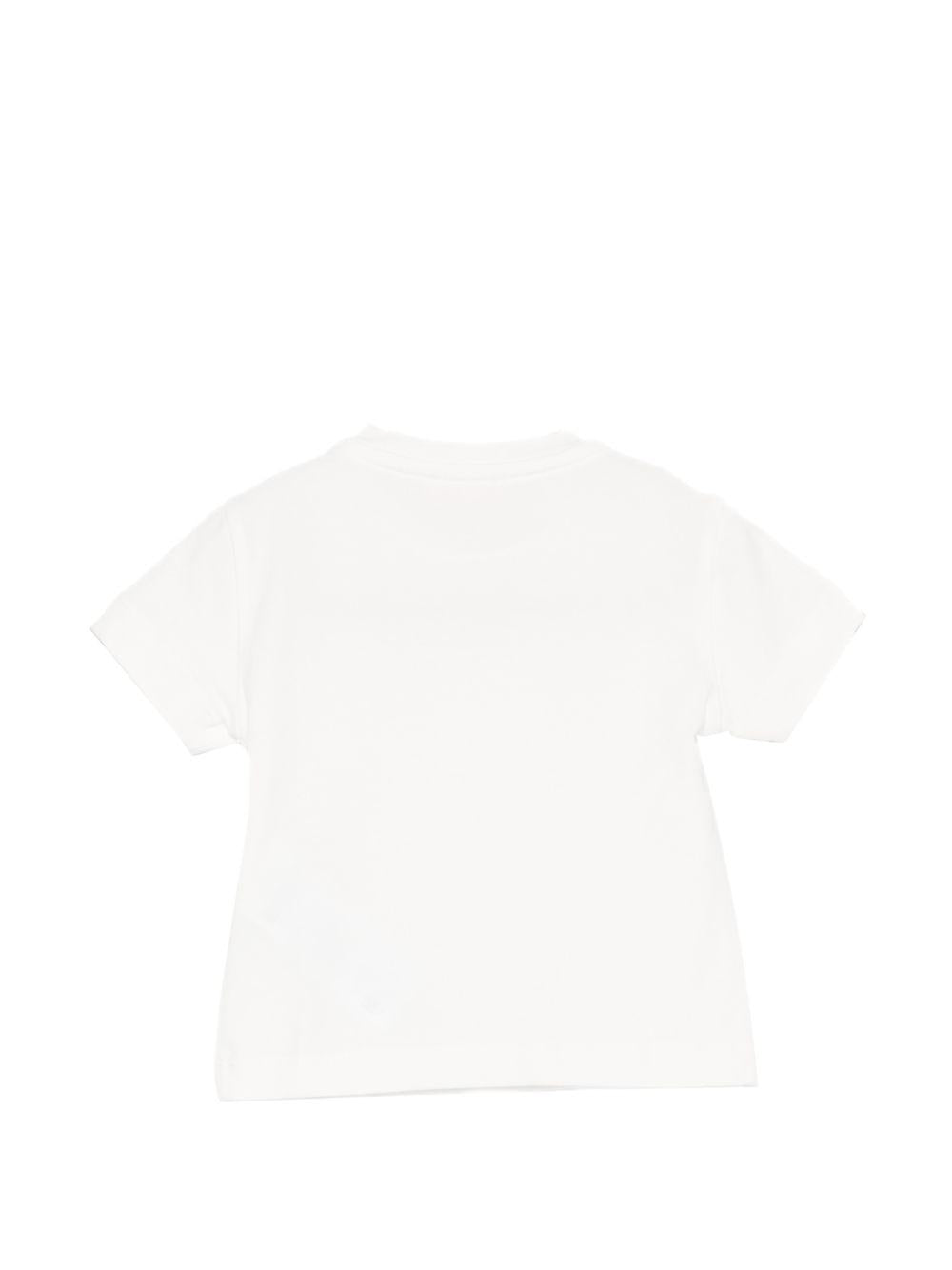 T-shirt per neonata Elisabetta Franchi La Mia Bambina bianca con dettaglio logo EGTS1080JE006 0115 ElISABETTA FRANCHI KIDS 