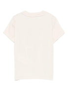 T-shirt per neonato Boss Kids beige con stampa logo sul davanti J52712 21C BOSS KIDS 