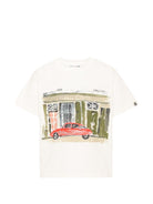 T-shirt per bambino Bonpoint bianca con stampa grafica W06BTSK00001 102 BONPOINT KIDS 