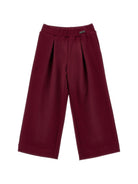 Pantaloni per bambina Monnalisa Kids rossi con trama in twill 17H401 8300 0069 MONNALISA KIDS 