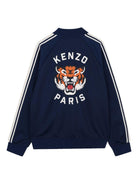 Felpa per bambino Kenzo Kids blu con stampa grafica tigre K61687 84N KENZO KIDS 