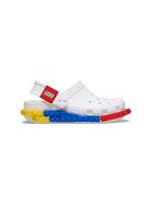 Ciabatte per bambini Crocs Kids x Lego bianche con design mattoncini 211874 WHI CROCS KIDS 