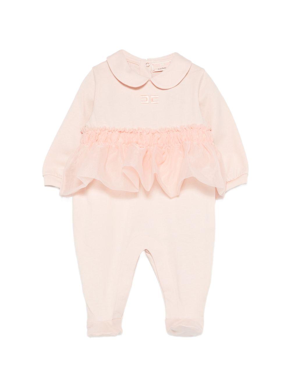 Tutina per neonata Elisabetta Franchi La Mia Bambina con ruches ENTU1560JF054 C036 ElISABETTA FRANCHI KIDS 