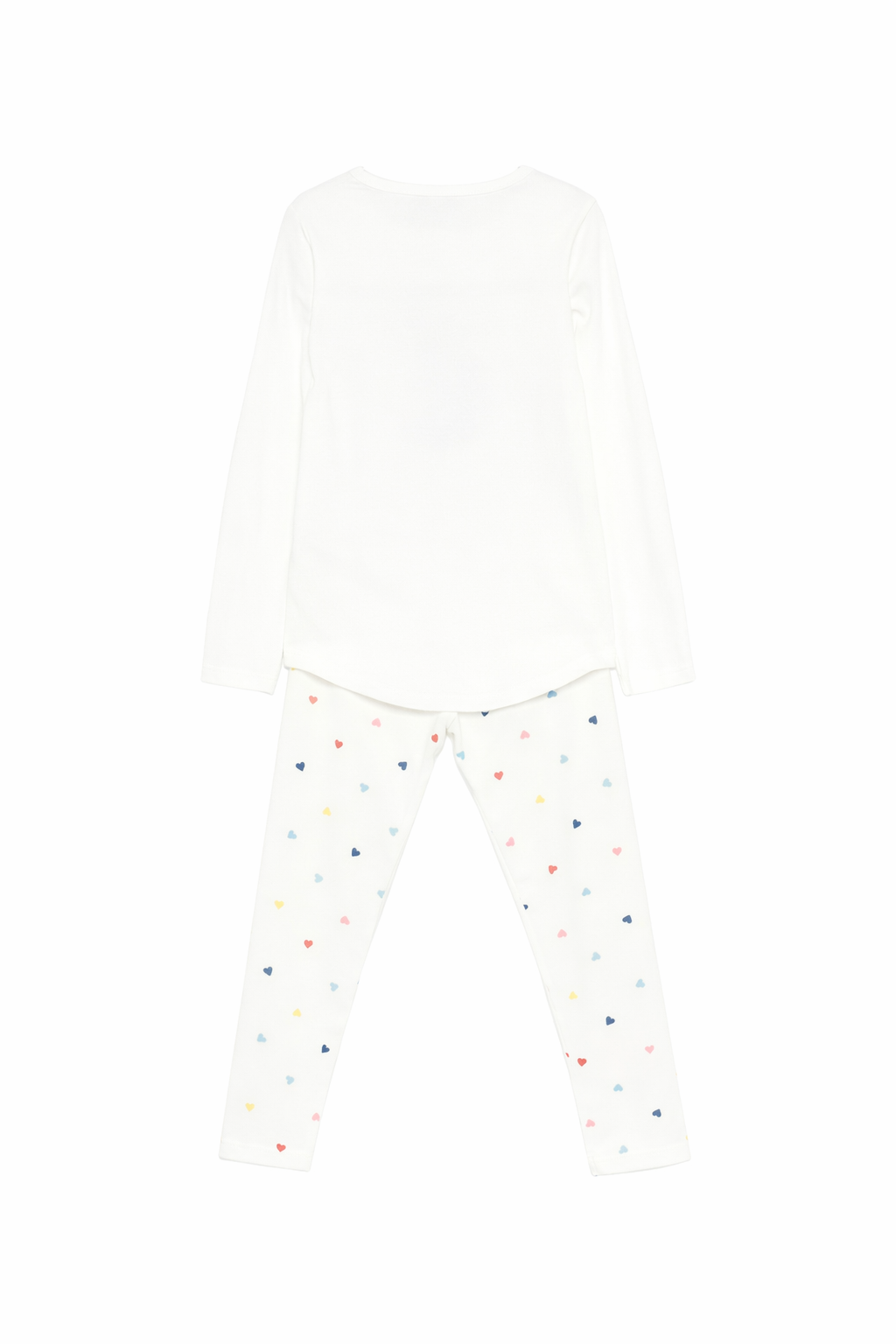 Pigiama per bambina Petit Bateau bianco con stampa gatto A0FBT 01 PETIT BATEAU KIDS 