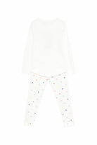 Pigiama per bambina Petit Bateau bianco con stampa gatto A0FBT 01 PETIT BATEAU KIDS 