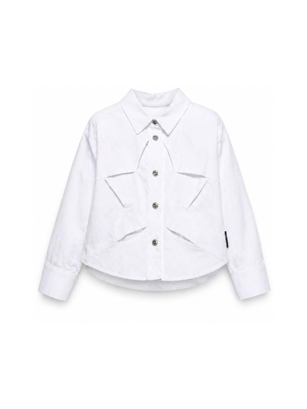 Camicia per bambina John Richmond Junior bianca con dettaglio stella RGP26101CA WHITE JOHN RICHMOND KIDS 