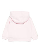 Felpa per neonata Palm Angels Kids rosa con logo ricamato PG3X003F25FLE001 3C03 PALM ANGELS KIDS 