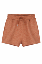 Shorts per bambina Michael Kors Kids marrone con coulisse R30568 348 MICHAEL KORS KIDS 