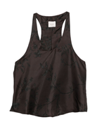 Top per donna ALYSI marrone con motivo floreale 165236 A5043 CHOCO ALYSI 