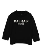 Maglione per neonato Balmain Kids nero con ricamo con logo BX9500 Z2312 930AV BALMAIN KIDS 