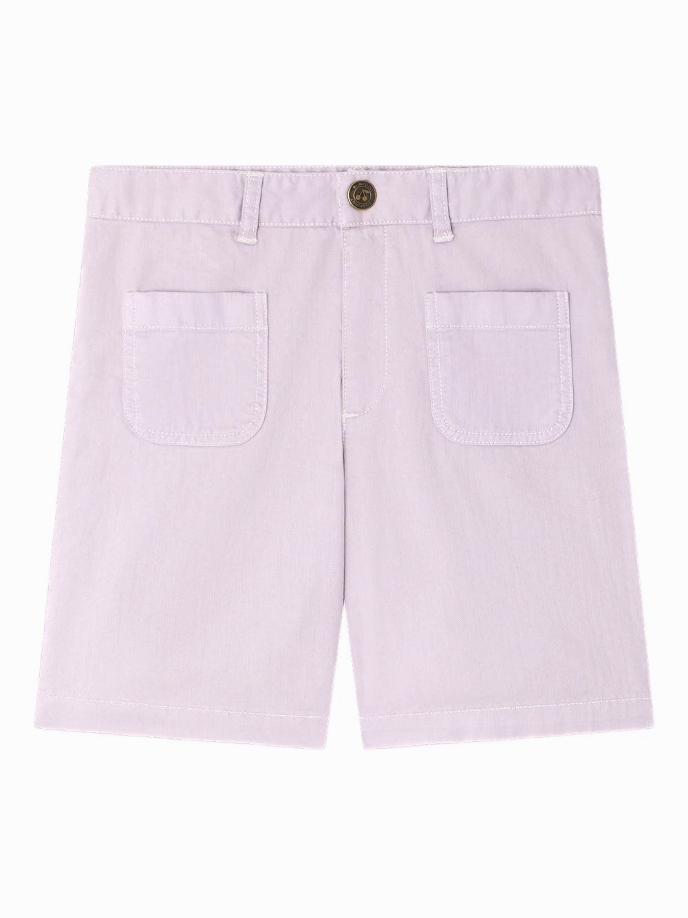 Shorts Eureka per bambina Bonpoint viola con tasche applicate C06GBEW00002 057A BONPOINT KIDS 