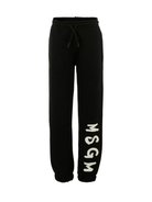 Pantaloni sportivi per bambino MSGM Kids nero con polsini elasticizzati F5MSJUFP024 110 MSGM KIDS 