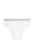 Set di 2 slip per bambina Polo Ralph Lauren Kids bianco e rosa con banda logo 4P5039 001 Ralph Lauren kids 