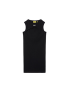 Abito per bambina Off-White Kids Off-stamp nero a coste OGDB065S25JER001 1001 OFF WHITE KIDS 