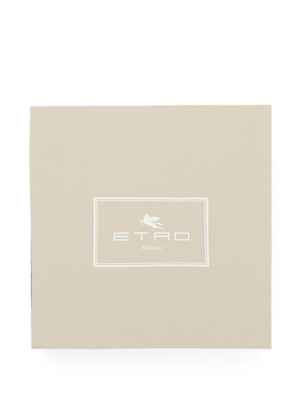 Coperta per neonati Etro Kids grigia con motivo orsetto e logo stampato GZ0550 Z3188 806 ETRO KIDS 