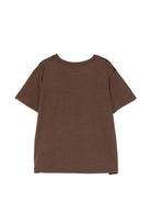 T-shirt per bambino Paolo Pecora Kids marrone con maniche corte PP4222 EBANO PAOLO PECORA KIDS 