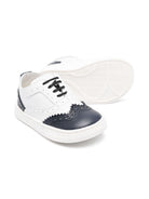 Brogues in pelle per bambino BabyWalker bianco con dettaglio traforato PB5275 WHITE/BLUE BABYWALKER KIDS 