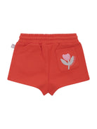 Shorts per neonata Stella McCartney Kids rossi con chiusura a coulisse TY6129 Z0499 426 STELLA McCARTNEY KIDS 