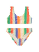 Set bikini per bambina Molo multicolor Nolina con stampa arcobaleno e vita elasticizzata 8S25P108 9245 MOLO KIDS 