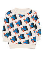 Felpa per neonato Bobo Choses bianco con stampa cane B225AB052 199 BOBO CHOSES 