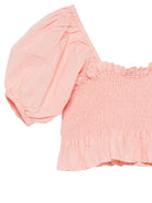 T-shirt per bambina Molo rosa con corpetto arricciato 2S26C302 5650 MOLO KIDS 