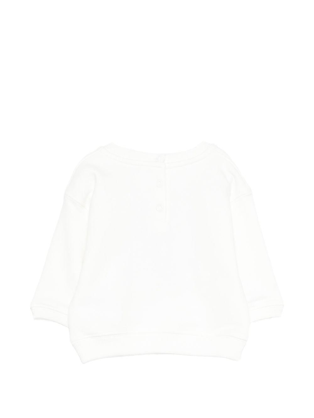 Felpa per neonati Bonpoint bianca con ricamo ciliegie S06XSWK00002 102 BONPOINT KIDS 