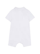 Tutina per neonato Boss Kids bianca con dettaglio applicato J53033 10P BOSS KIDS 