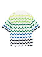 Camicia per bambino Casablanca Kids multicolor con design onde sfumate KSP26KW96902 GRADIENT WAVE CASABLANCA KIDS 