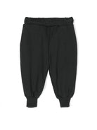 Pantaloni sportivi con applicazione logo per neonato Mini Rodini nero con calzini a coste 1000014699NB BLACK MINI RODINI KIDS 