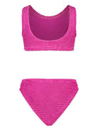 Bikini Katy per bambina Paramidonna Kids fucsia con design texturizzato SS25KFUC FUCHSIA PARAMIDONNA KIDS 
