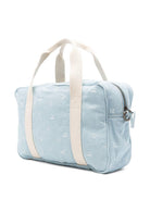 Borsa fasciatoio per neonati Bonpoint azzurra con logo ricamato all-over S06GBAW00011 610 BONPOINT KIDS 