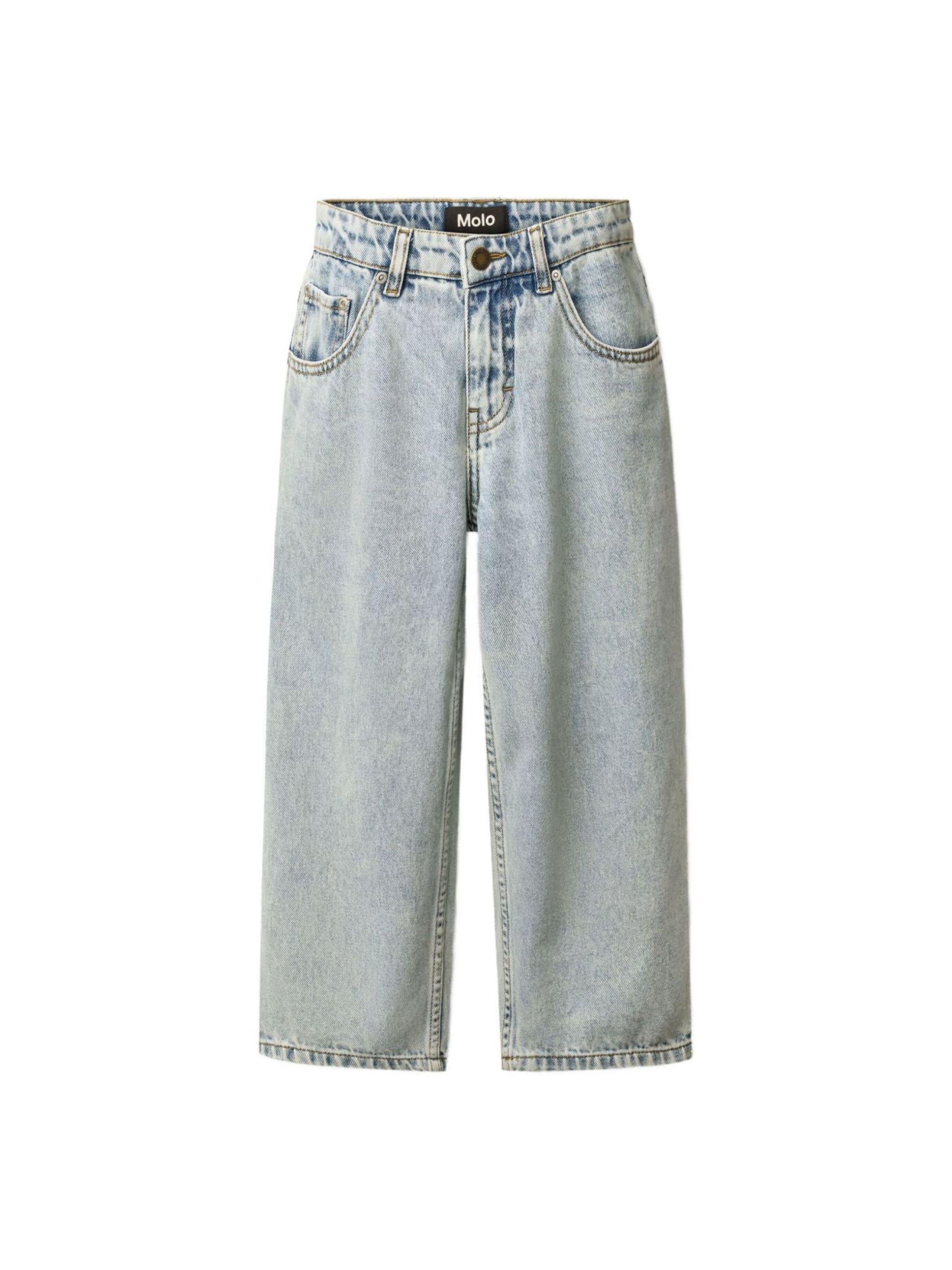 Jeans Aiden per bambina Molo denim con design a cinque tasche 6S26I102 5457 MOLO KIDS 