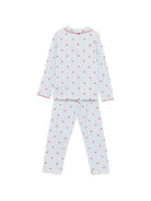 Pigiama per bambina Petit Bateau Kids azzurro con design a righe A0GAL 01 PETIT BATEAU KIDS 