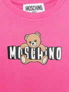 Abito per neonata Moschino Kids rosa con dettagli arricciati MAV0C7LBA00 50533 MOSCHINO KIDS 