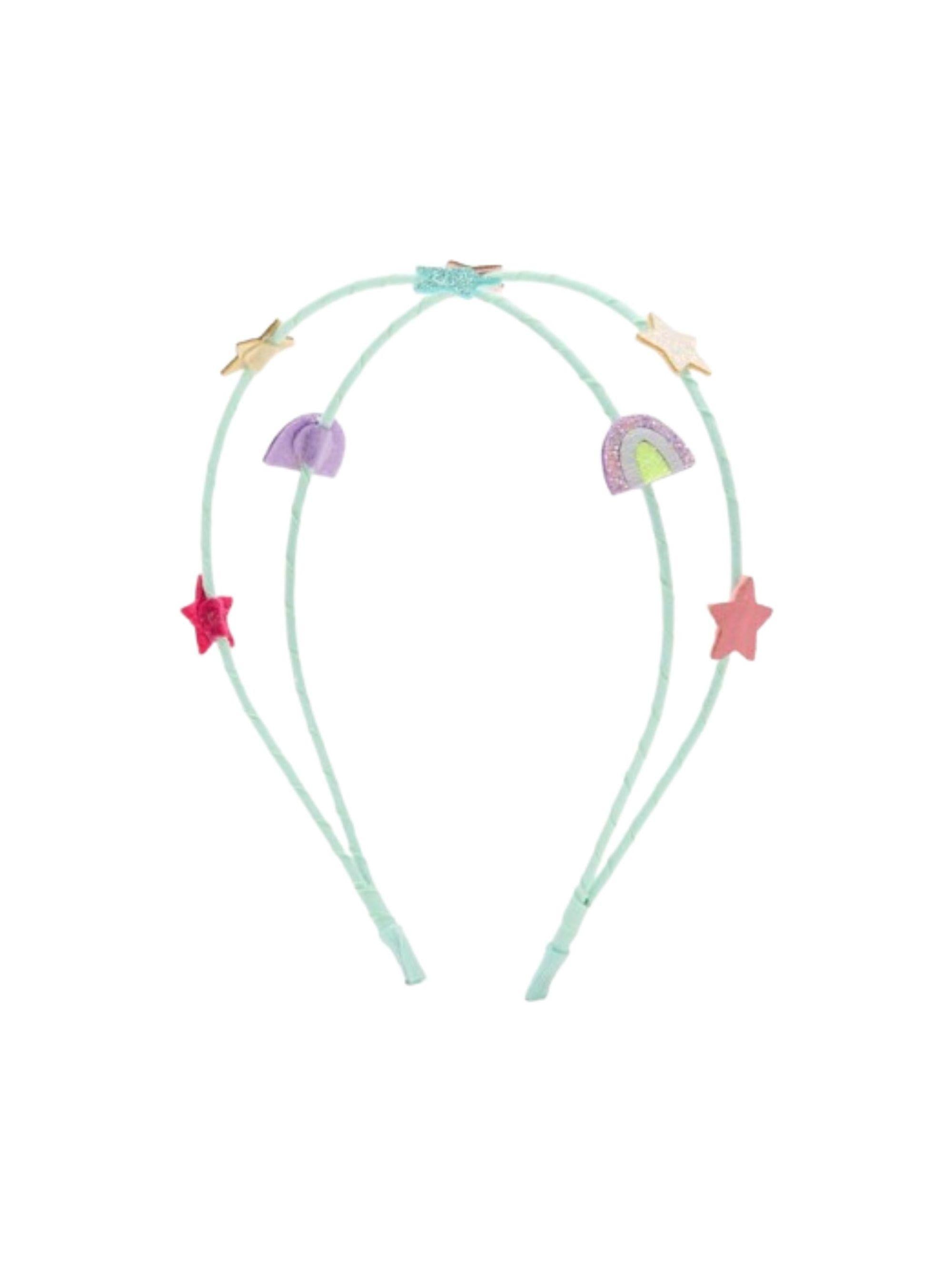 Cerchietto per capelli per bambina Mimi & Lula azzurro con decorazione a stelline 182014-39 RAINBOW MIMI & LULA KIDS 