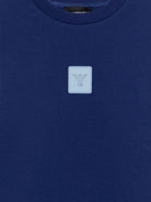 Felpa per bambino Emporio Armani Kids blu con logo sul davanti EB001315 AF10126 UB105 EMPORIO ARMANI KIDS 
