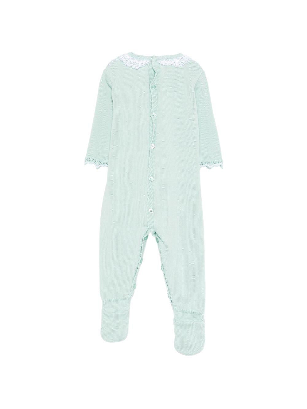Pigiama per neonata Paz Rodriguez verde acqua con fiocco in pizzo Cauce 005-123466 1301 PaZ RODRIGUEZ KIDS 