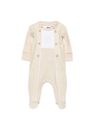 Pigiama per neonato Boss Kidswear beige con chiusura con bottoni J53046 21K BOSS KIDS 