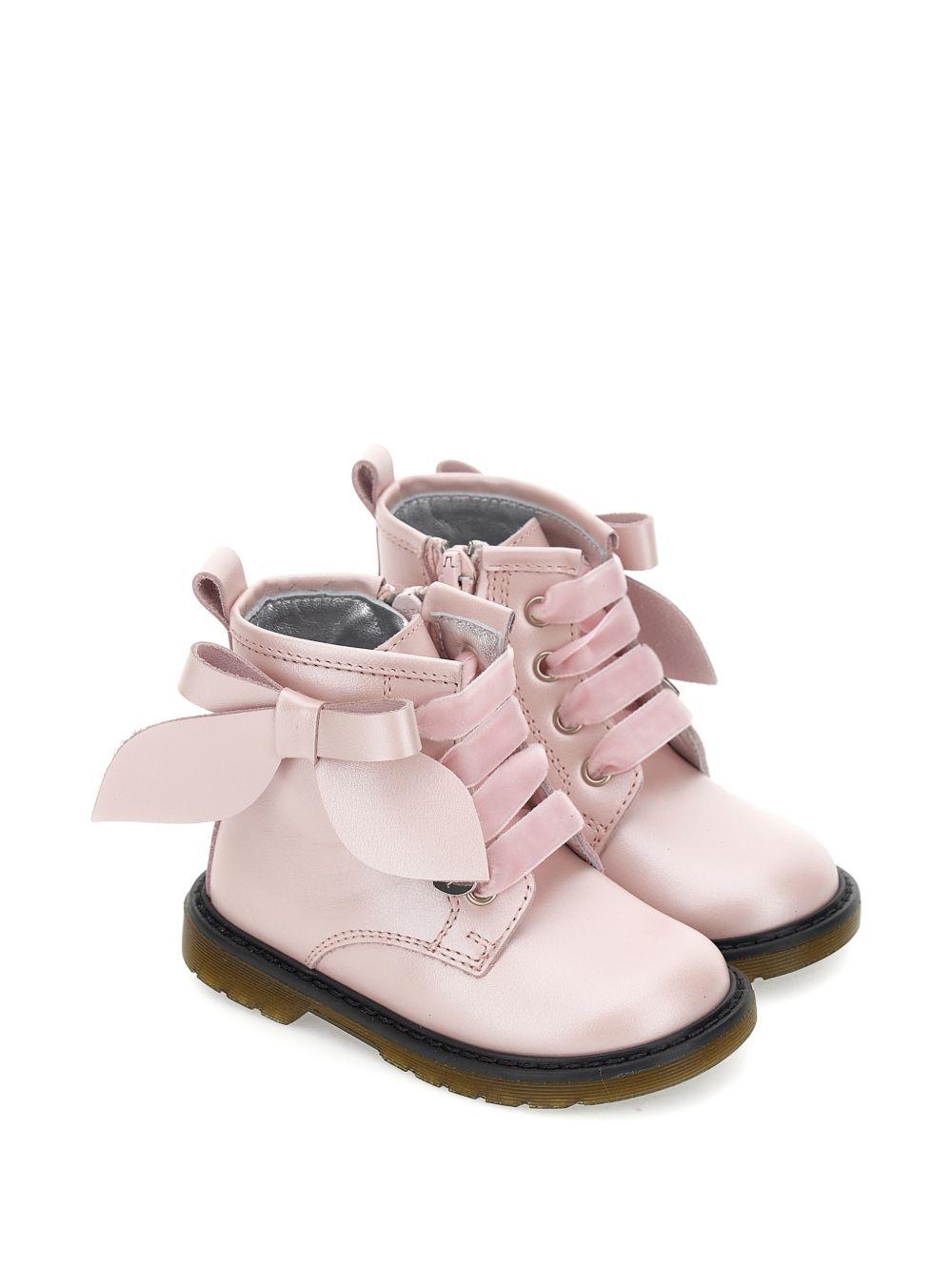 Stivali per bambina Monnalisa Kids rosa con dettaglio fiocco sui lati 83H009 8777 094F MONNALISA KIDS 