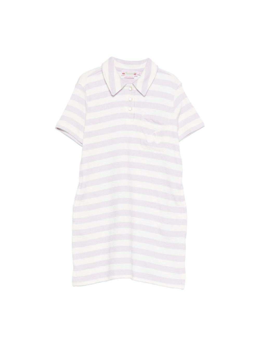 Abito per bambina Bonpoint bianco con tasca sul petto C06GDRK00001 257A BONPOINT KIDS 