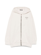 Felpa per bambino Balmain Kids beige con chiusura con zip BX4P50 Z3183 107NE BALMAIN KIDS 