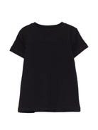 T-shirt per bambina Moschino Kids nera con stampa ciliegie HFM06KLBA10 60100 MOSCHINO KIDS 