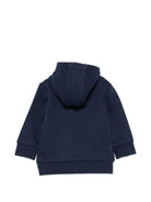 Felpa per neonato Boss Kids blu scuro con zip e cappuccio J52866 849 BOSS KIDS 